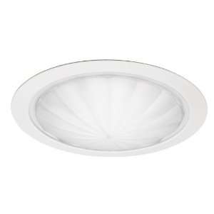    WH 6 Inch Fluted Drop Optical Trim with White Trim