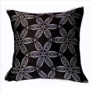  Bundle 68 Clematis Silk Pillow in Black and White