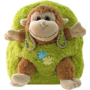    New Adorable Childrens Plush Animal Monkey Backpack Toys & Games