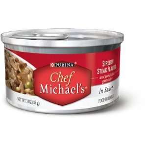  Purina Chef Michaels Sirloin Steak in Sauce Canned Dog 