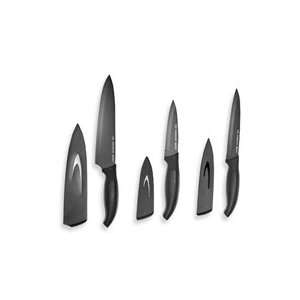 The Sharper Image Nonstick Essential Knife Set Kitchen 