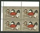 US Duck Stamp #RW48  Mint NH $7.50 Ruddy Ducks ~ PO Fresh Plateblock 