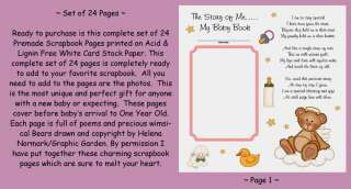 Please check out my matching 24 Page Set of 12x12 Angel Bear Premade 