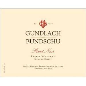  2008 Gundlach Bundschu Sonoma Coast Pinot Noir 750ml 