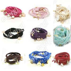 2012 Hot Fashion Multicolor Knit Shell Heart Rabbit Key Crystal Pearls 