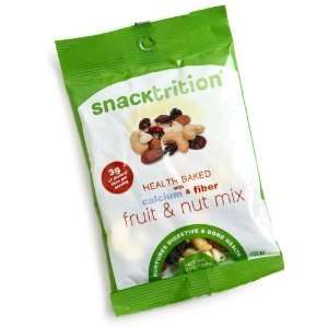 Snacktrition Fruit and Nut Mix with Calcium & Fiber, 1.2 Ounce 