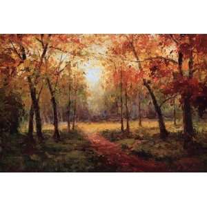 A Beautiful Walk in the Fall by Michael J. Weber 36x24 