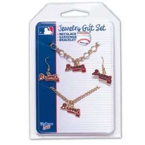  MLB Atlanta Braves Jewelry Gift Set