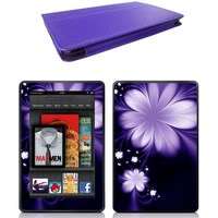 Genuine Leather Case Cover for  Kindle Fire Tablet + Skin 