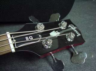 2011 Gibson USA SG Standard Bass Guitar Cherry Red w/Case Short Scale 