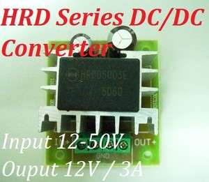 HRD Series Converter DC 24v 36v 48v step down to 12v 3A  