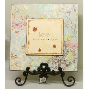  LOVE One Another, Inspirational Wall/Table Plaque with 