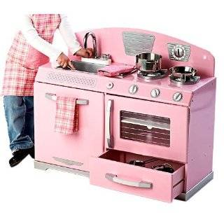  Kidkraft Retro Kitchen and Refrigerator in Pink Toys 