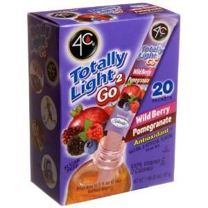 4C Totally Light 2 Go Wildberry Pomegranate, Sugar Free, 20 Count 
