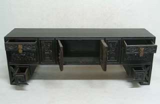 Chinese Antique Carved Wooden Low Table Stand NO09 10  