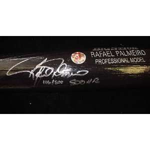  Rafael Palmeiro Autographed/Hand Signed Bat Sports 