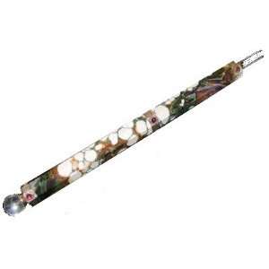 Jasper Aura Wand 01 Spotted Leopard Picture Pattern White Brown Green 