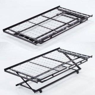    39/ Twin Size Black Steel Pop Up Trundle Bed