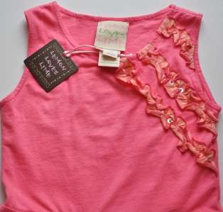 LEMON LOVES LIME BOUTIQUE CORAL and PEACH TWIRL DRESS 3 NWT  
