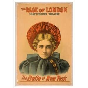  Historic Theater Poster (M), The rage of London Shaftesbury Theatre 