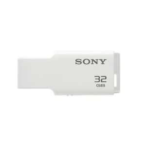  Sony 32GB Micro Vault M Series Flash Drive, White (USM32GM 
