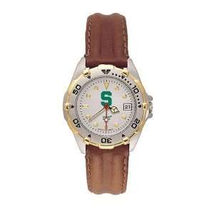  Michigan State Spartans Ladies NCAA All Star Watch (Leather Band 