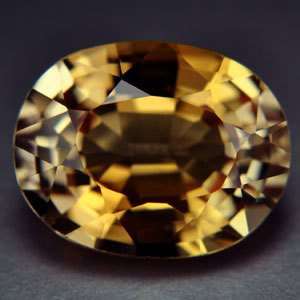 60ct.EXCELLENT YELLOW GOLD SAPPHIRE OVAL LOOSE GEM  