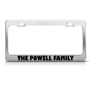  The Powell Family Funny Metal license plate frame Tag 