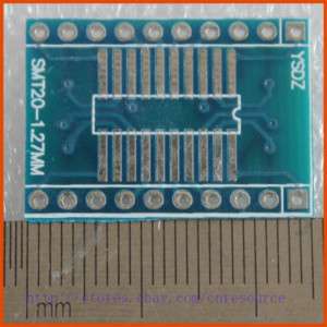 SOP SOIC 20 to DIP 20 pin Adapter PCB SMD Convert  