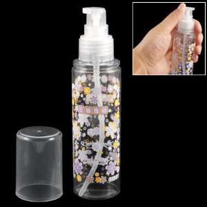   Purple Flowers Plastic Sprayer Bottle Container 150cc Beauty