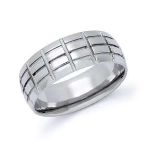  Mens Stainless Steel Wedding Band Ring, 9 Jewelry