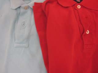 LOT 2 RALPH LAUREN POLO Boys Red Blue Polo Shirts Sz S  