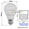 7W E27 Warm White 5050 SMD LED Light Bulb Lamp 110V  