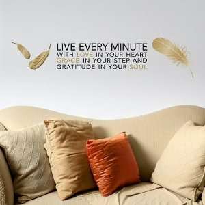  Live Every Minute Wall Stickers