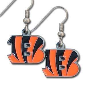  NFL Dangling Earrings   Cincinnati Bengals Logo Sports 