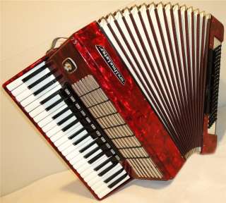 Very Beautiful German ACCORDION WELTMEISTER 120 bass 16 sw. Excellent 