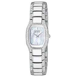 Citizen Womens Eco Drive Normandie White Resin Watch  