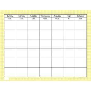  CALENDAR HORIZONTAL BR YELLOW Toys & Games