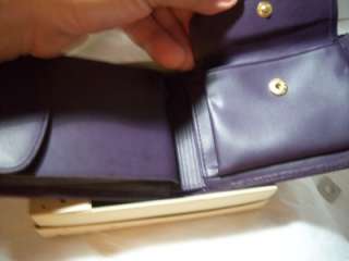 Buxton Purple Coin Billfold Leather Wallet  