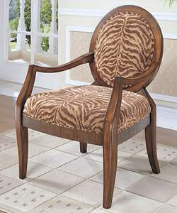 Tiger Oval Back Arm Chair  