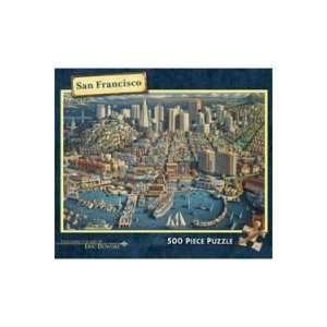  San Francisco 500 Pc Dowdle Folk Art Puzzle Toys & Games