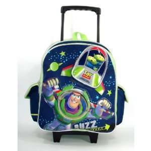 Disney Toy Story 3 Buzz Lightyear Ranger Toddler Kids Rolling Backpack 