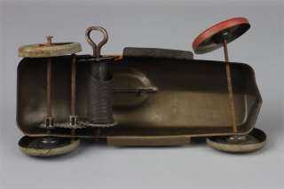 Antique 1920s CHEIN RACER Tin Toy Wind Up Race Car #3  