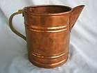 vintage 5 5 copper brass handle watering can or pitcher