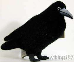 KOSEN Made in GERMANY NEW BLACK BIRD ROOK PLUSH TOY  