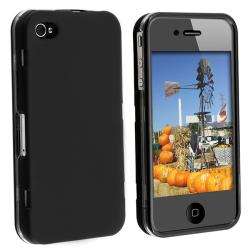 Rubber Coated Case with Cover for Apple iPhone 4  