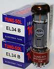Matched Pair Tung Sol EL34 tubes, Brand New Reissue 