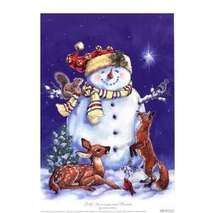    Jolly Snowman and Friends by Donna Race 6x8