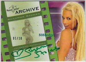 2009 BENCHWARMER ARCHIVE GREEN AUTO SUZANNE STOKES #1/10 GREEN 