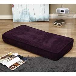 Gusseted Purple Wide Wale Cord Floor Cushion  